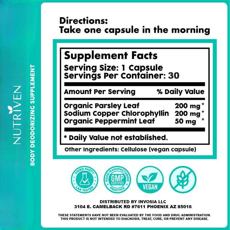 Full Body Deodorant Supplement